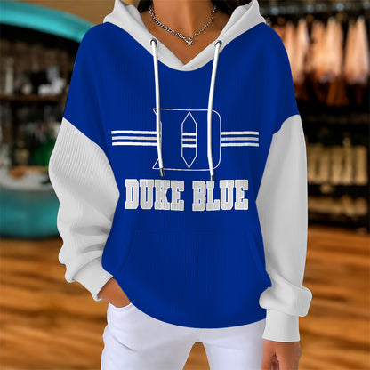 [BIG DEAL] PERSONALIZED UNI01 DLD DUKE BLUE DEVILS RIBBED HOODIE & SWEATSHIRT