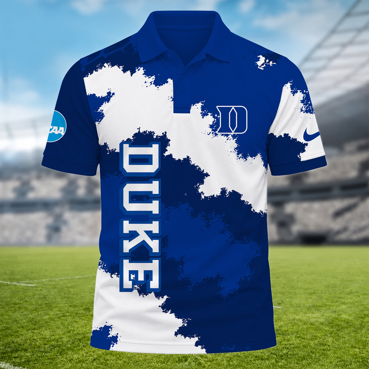 [BIG DEAL] PERSONALIZED UNI01 DLD DUKE BLUE DEVILS MULTICOLOR POLO SHIRT