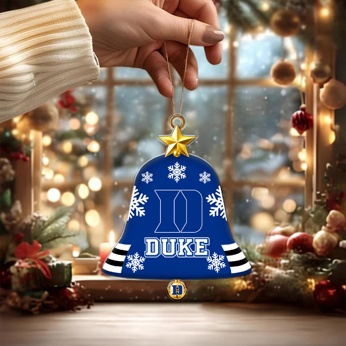 [BIG DEAL] PERSONALIZED UNI01 DLD DUKE BLUE DEVILS CHRISTMAS ACRYLIC ORNAMENT