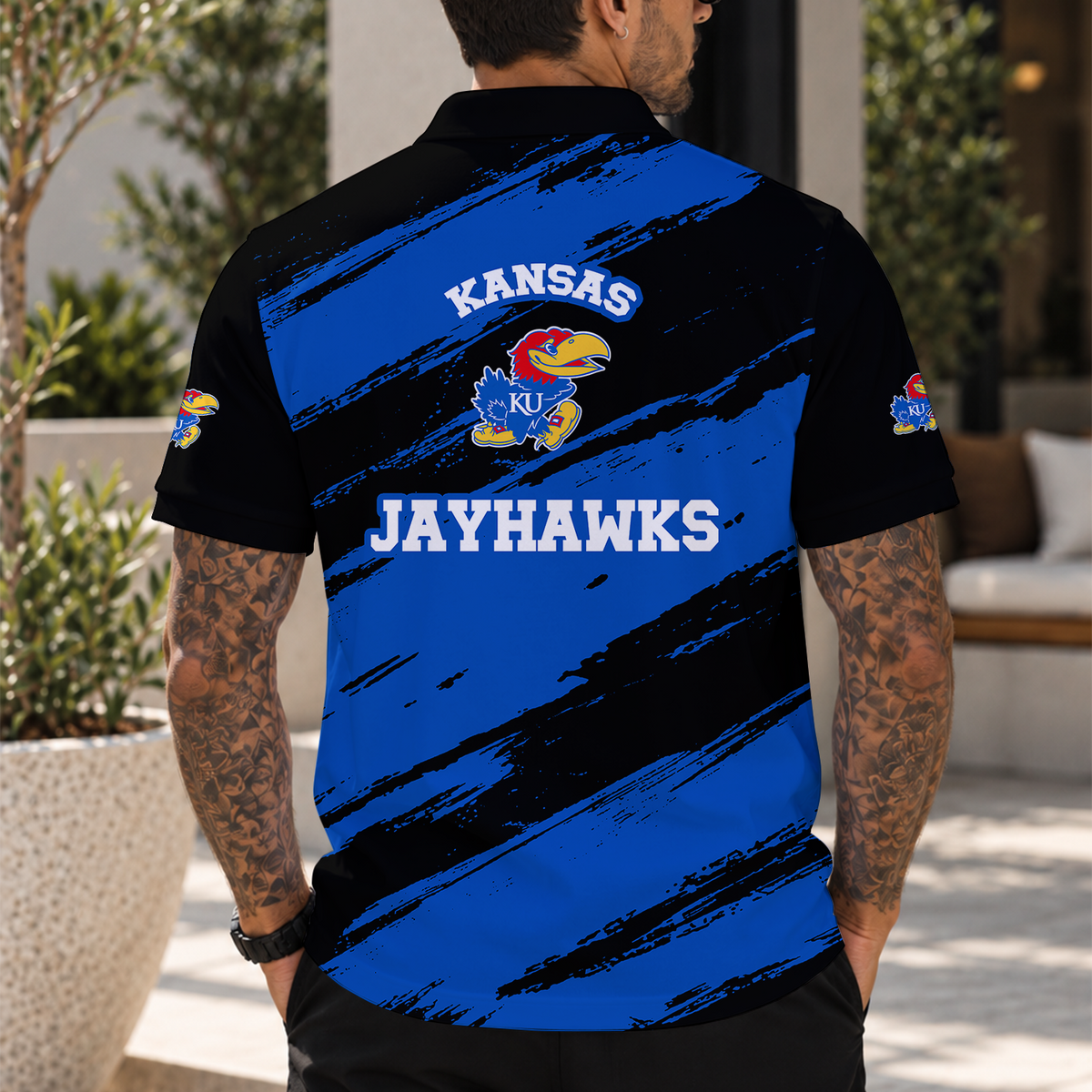 [BIG SALE] PERSONALIZED UNI01 KSJ KANSAS JAYHAWKS POLO SHIRT