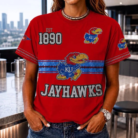 [BIG SALE] PERSONALIZED UNI01 KSJ KANSAS JAYHAWKS T-SHIRT, HOODIE & ZIP HOODIE