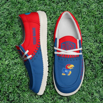 [BIG SALE] PERSONALIZED UNI01 KSJ KANSAS JAYHAWKS LOAFER SHOES