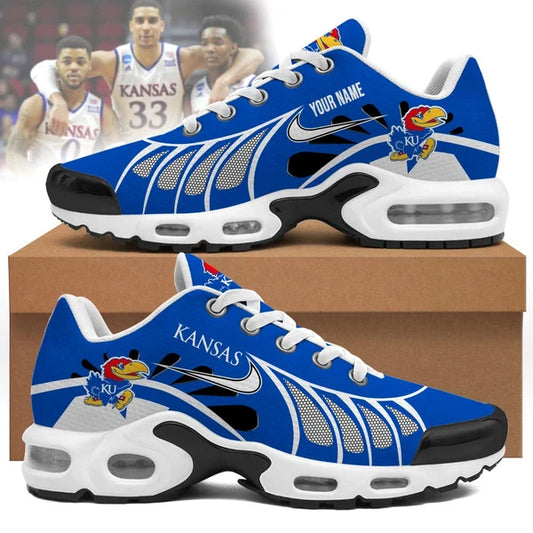 [BIG SALE] PERSONALIZED UNI01 KSJ KANSAS JAYHAWKS AIR MAX PLUS SNEAKERS