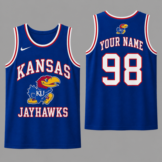 [BIG SALE] PERSONALIZED UNI01 KSJ KANSAS JAYHAWKS UNISEX TANK TOP