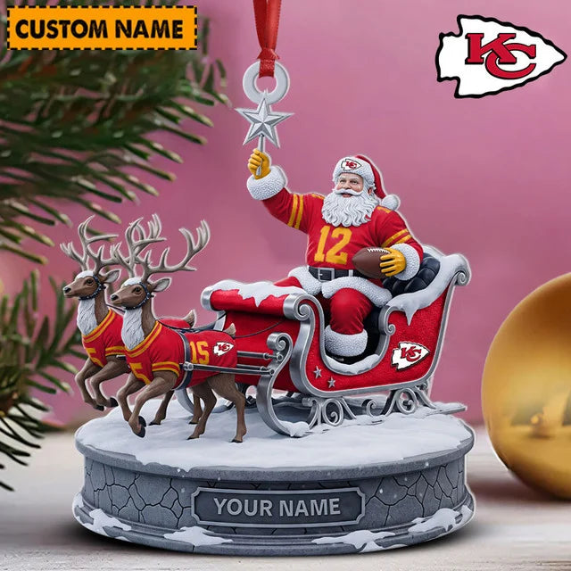 [SPECIAL OFFER] NEW CUSTOMIZED NFL01 KCC THE CHIEFS ACRYLIC ORNAMENT