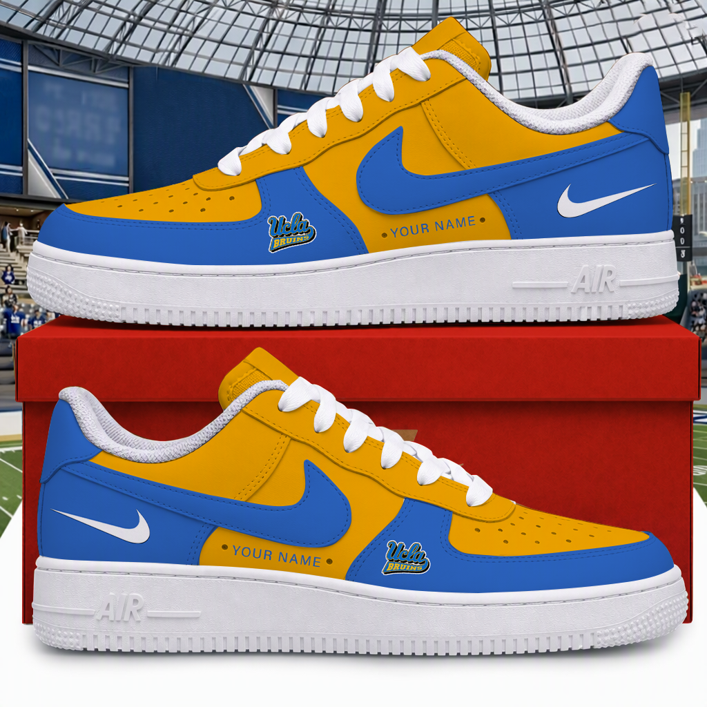 [BIG SALE] PERSONALIZED UNI02 UCB UCLA BRUINS AF1 SHOES
