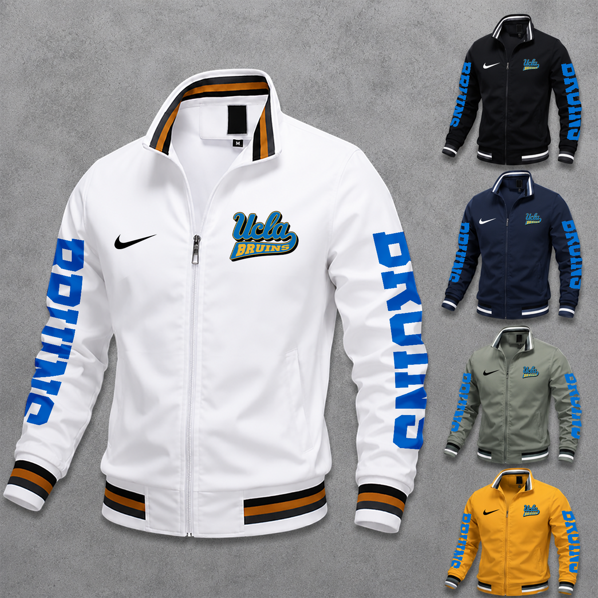 [BIG SALE] PERSONALIZED UNI02 UCB UCLA BRUINS MEN'S CASUAL JACKET