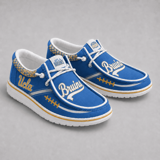 [BIG SALE] PERSONALIZED UNI02 UCB UCLA BRUINS LOAFER SHOES