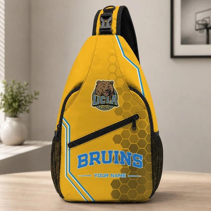 [BIG SALE] PERSONALIZED UNI02 UCB UCLA BRUINS SLING BAG