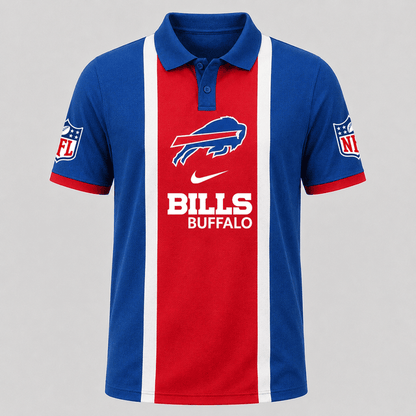 [SPECIAL OFFER] NEW CUSTOMIZED NFL03 BFB THE BILLS POLO SHIRT