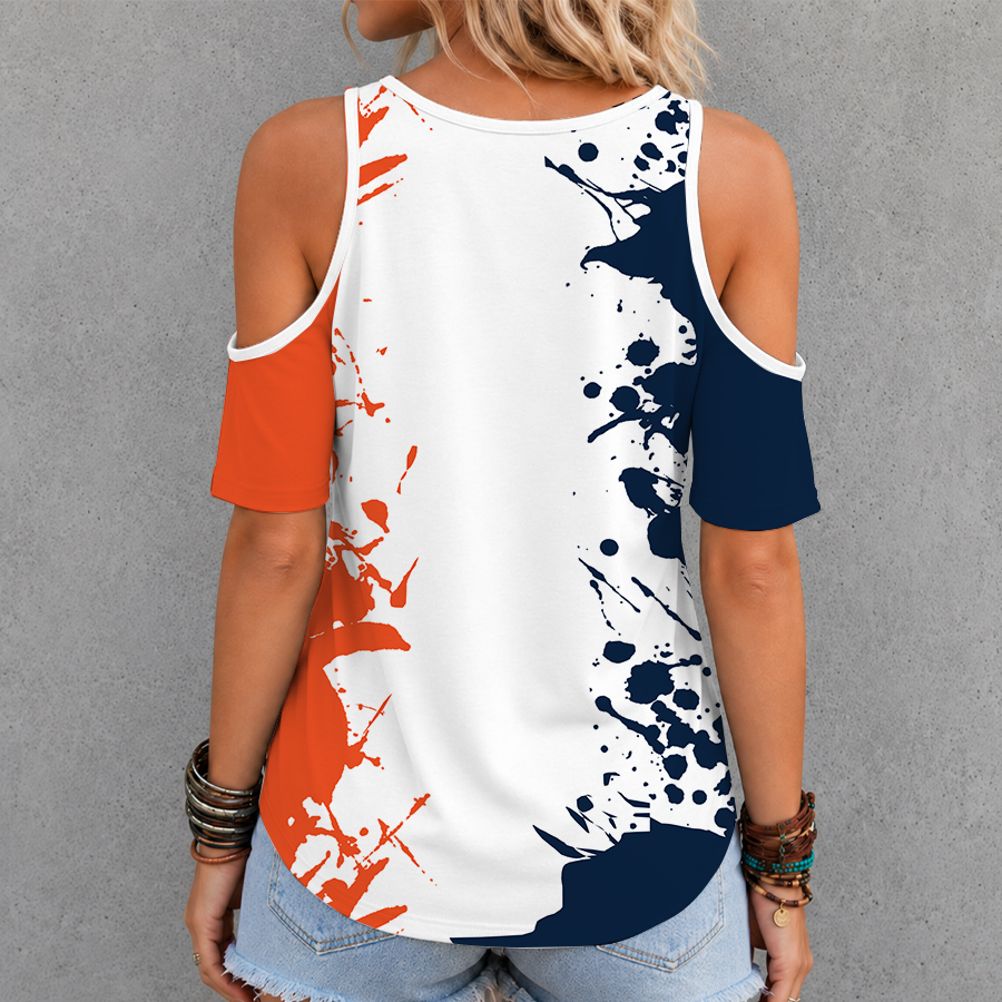[FAN FAVORITE] NEW CUSTOMIZED WNBA03 CTS CONNECTICUT SUN CRISS CROSS V-NECK TOP