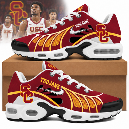 [BIG SALE] PERSONALIZED UNI03 USC USC TROJANS AIR MAX PLUS SNEAKERS