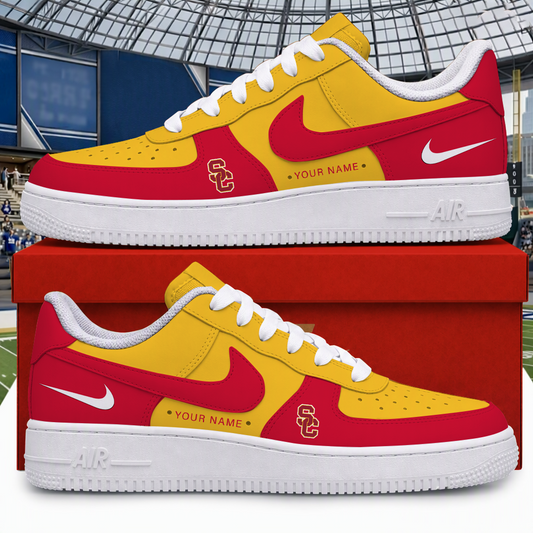 [BIG SALE] PERSONALIZED UNI03 USC USC TROJANS AF1 SHOES