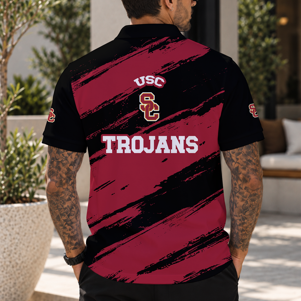 [BIG SALE] PERSONALIZED UNI03 USC USC TROJANS POLO SHIRT