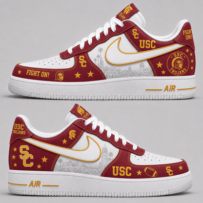 [BIG SALE] PERSONALIZED UNI03 USC USC TROJANS AF1 SHOES