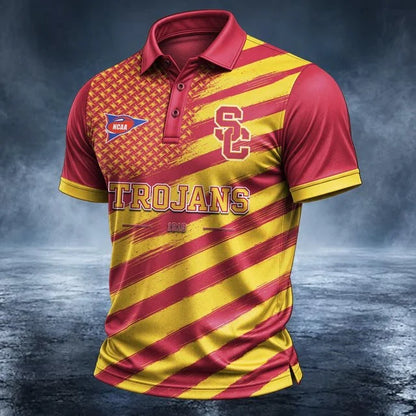 [BIG SALE] PERSONALIZED UNI03 USC USC TROJANS POLO SHIRT