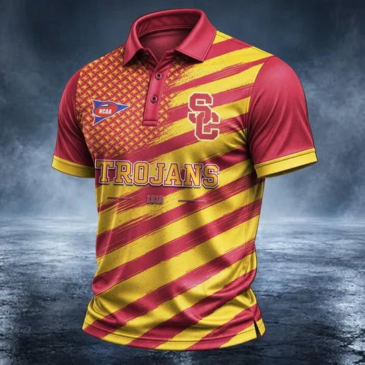 [BIG SALE] PERSONALIZED UNI03 USC USC TROJANS POLO SHIRT