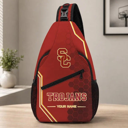[BIG SALE] PERSONALIZED UNI03 USC USC TROJANS SLING BAG