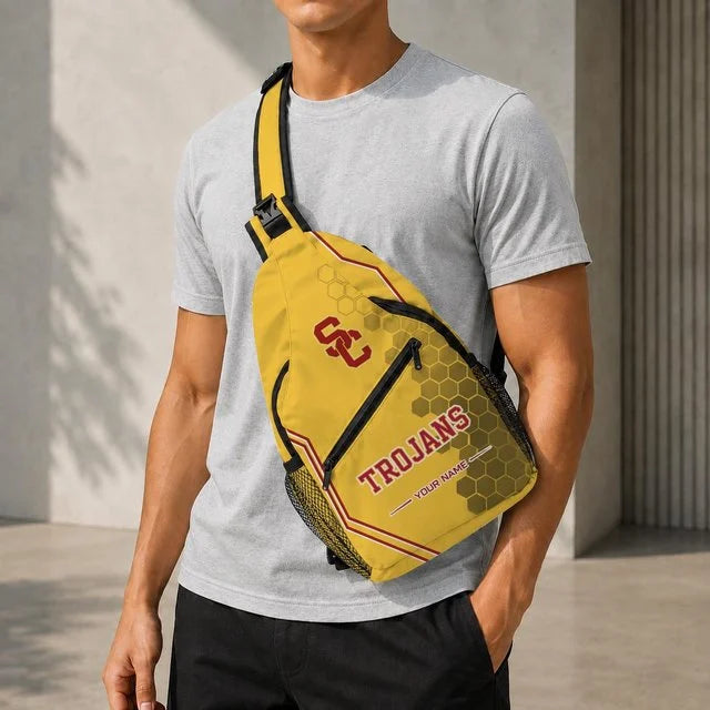 [BIG SALE] PERSONALIZED UNI03 USC USC TROJANS SLING BAG
