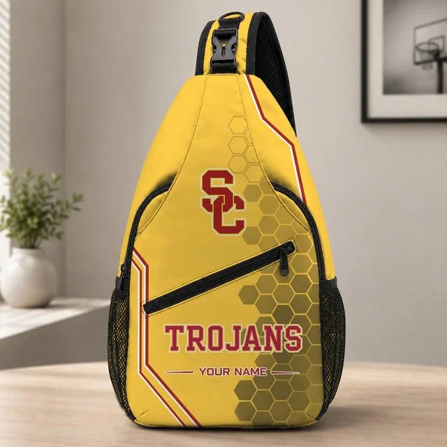 [BIG SALE] PERSONALIZED UNI03 USC USC TROJANS SLING BAG