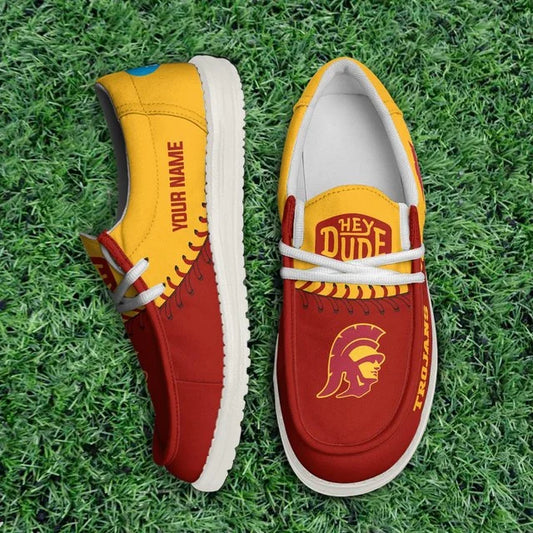 [BIG SALE] PERSONALIZED UNI03 USC USC TROJANS LOAFER SHOES