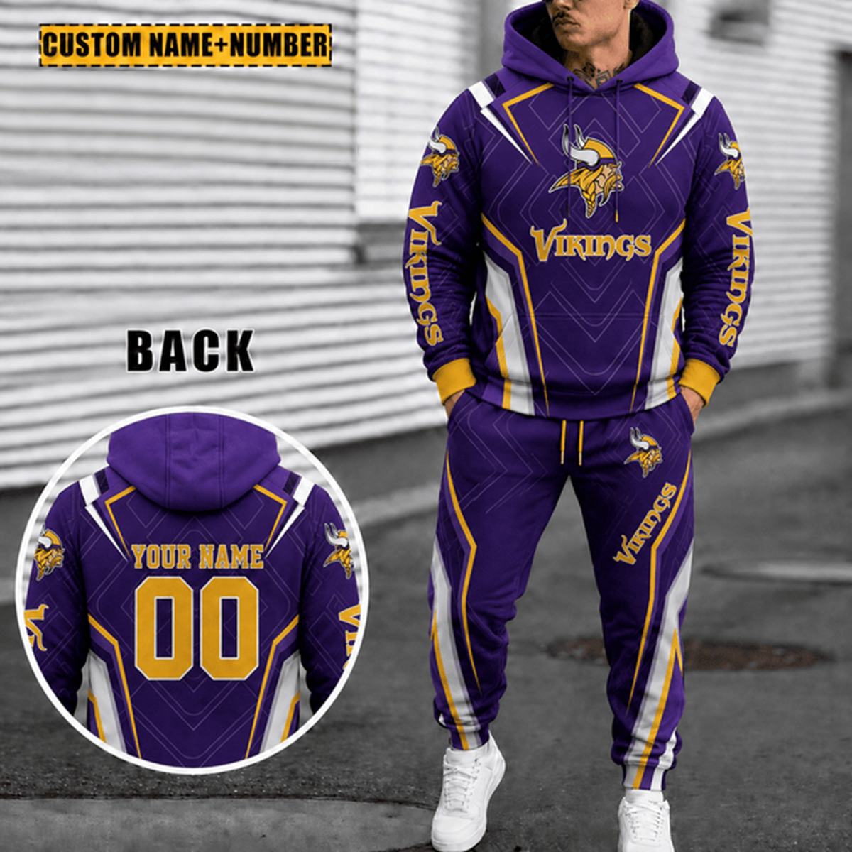[SPECIAL OFFER] NEW CUSTOMIZED NFL03 BFB THE BILLS HOODIE & SWEATPANTS