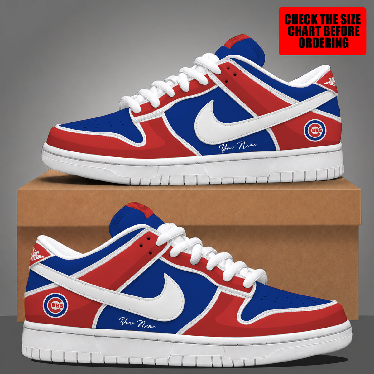 [FLASH SALE] NEW CUSTOMIZED MLB04 CCS THE CUBS DUNK LOW SHOES