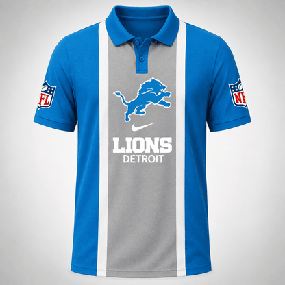 [SPECIAL OFFER] NEW CUSTOMIZED NFL04 DTL THE LIONS POLO SHIRT