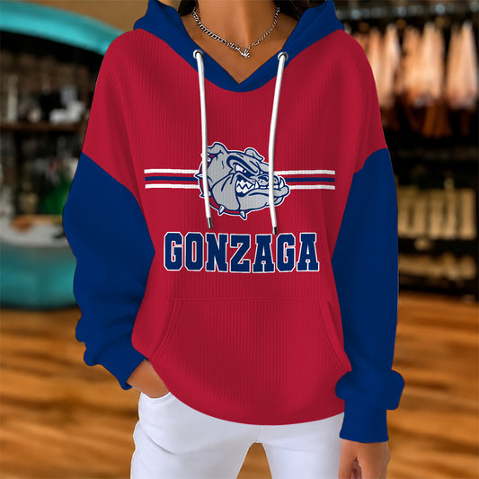 [BIG DEAL] PERSONALIZED UNI04 GOB GONZAGA BULLDOGS RIBBED HOODIE & SWEATSHIRT