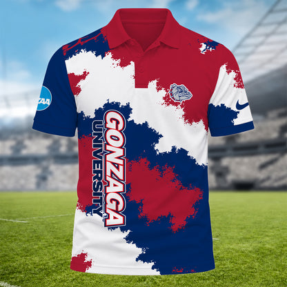 [BIG DEAL] PERSONALIZED UNI04 GOB GONZAGA BULLDOGS MULTICOLOR POLO SHIRT