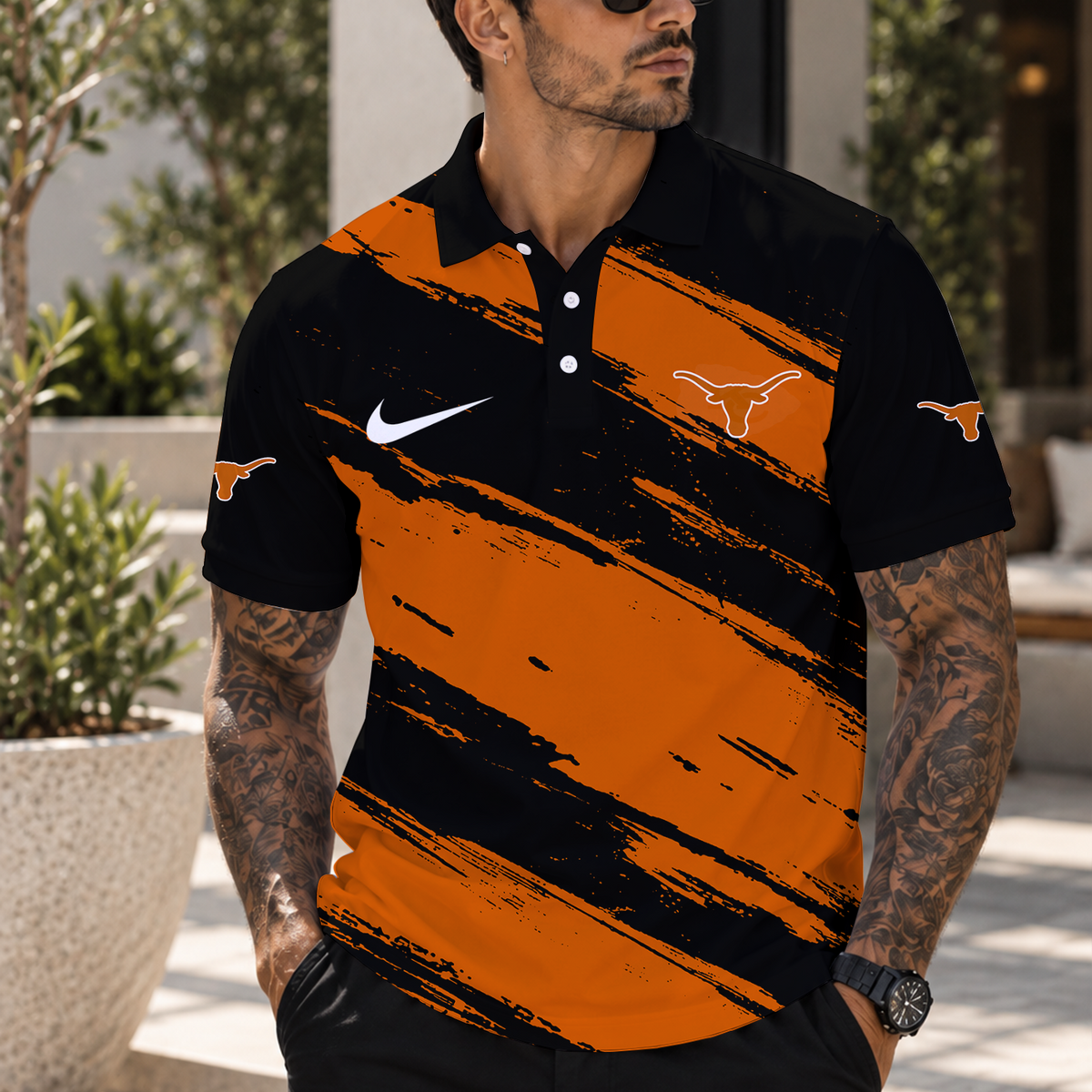 [BIG SALE] PERSONALIZED UNI04 TXL TEXAS LONGHORNS POLO SHIRT