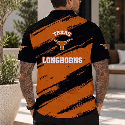 [BIG SALE] PERSONALIZED UNI04 TXL TEXAS LONGHORNS POLO SHIRT