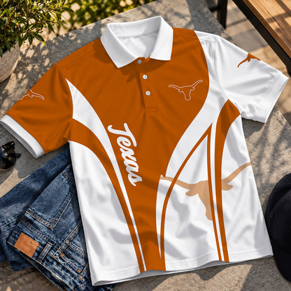 [BIG SALE] PERSONALIZED UNI04 TXL TEXAS LONGHORNS POLO SHIRT