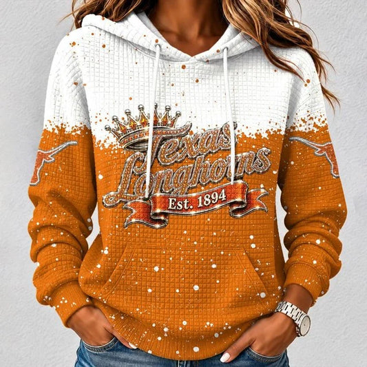 [BIG SALE] PERSONALIZED UNI04 TXL TEXAS LONGHORNS UNISEX HOODED SWEATSHIRT