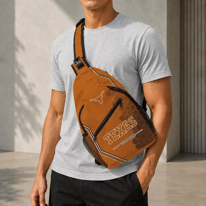 [BIG SALE] PERSONALIZED UNI04 TXL TEXAS LONGHORNS SLING BAG
