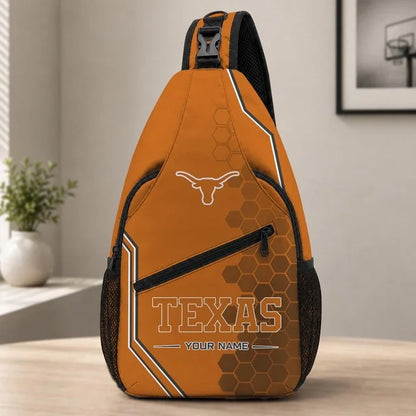[BIG SALE] PERSONALIZED UNI04 TXL TEXAS LONGHORNS SLING BAG