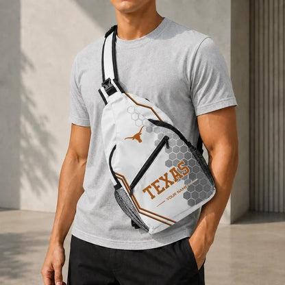 [BIG SALE] PERSONALIZED UNI04 TXL TEXAS LONGHORNS SLING BAG