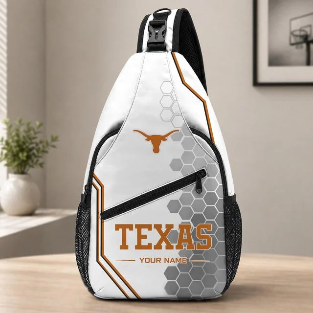 [BIG SALE] PERSONALIZED UNI04 TXL TEXAS LONGHORNS SLING BAG