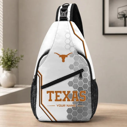 [BIG SALE] PERSONALIZED UNI04 TXL TEXAS LONGHORNS SLING BAG