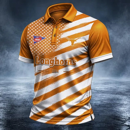 [BIG SALE] PERSONALIZED UNI04 TXL TEXAS LONGHORNS POLO SHIRT