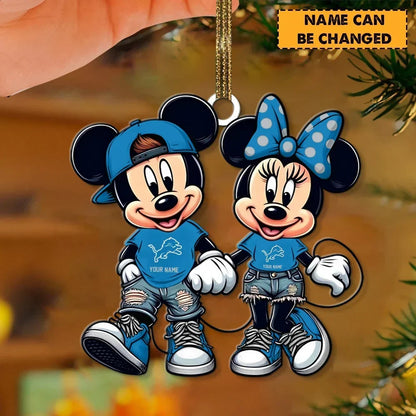 [SPECIAL OFFER] NEW CUSTOMIZED NFL04 DTL THE LIONS ACRYLIC ORNAMENT