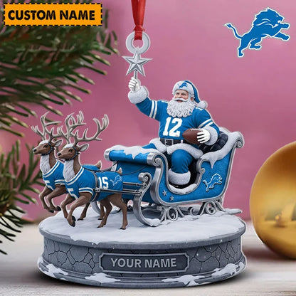 [SPECIAL OFFER] NEW CUSTOMIZED NFL04 DTL THE LIONS ACRYLIC ORNAMENT