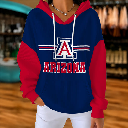 [BIG SALE] PERSONALIZED UNI05 ARW ARIZONA WILDCATS RIBBED HOODIE & SWEATSHIRT