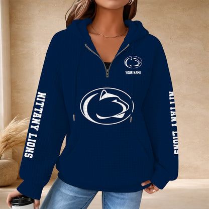 [BIG SALE] PERSONALIZED UNI05 PNL PENN STATE NITTANY LIONS QUARTER ZIP HOODIE