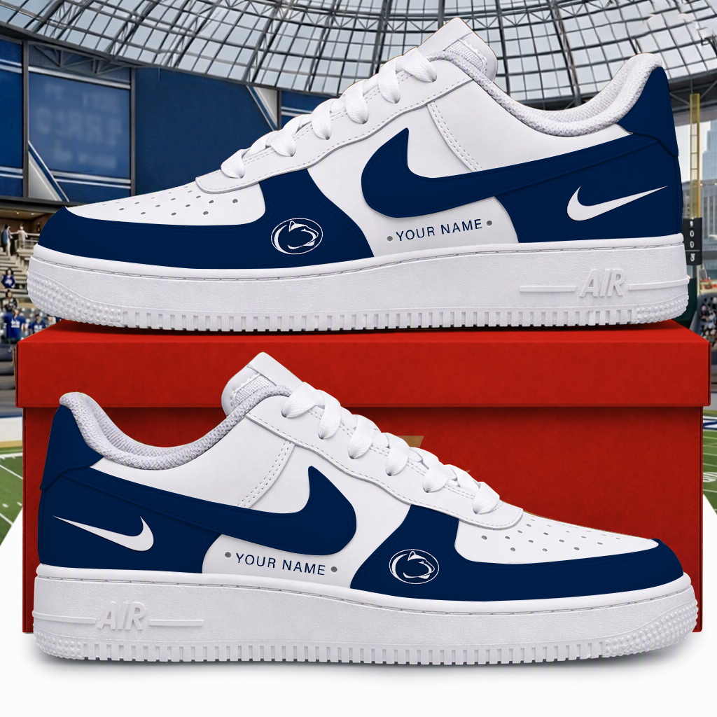 [BIG SALE] PERSONALIZED UNI05 PNL PENN STATE NITTANY LIONS AF1 SHOES