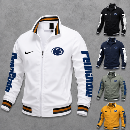 [BIG SALE] PERSONALIZED UNI05 PNL PENN STATE NITTANY LIONS MEN'S CASUAL JACKET