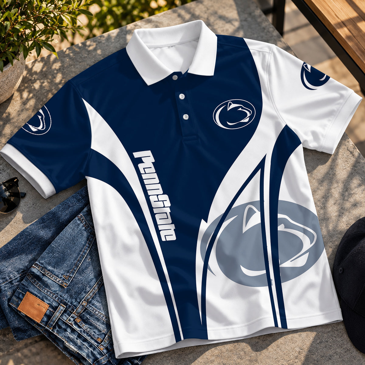 [BIG SALE] PERSONALIZED UNI05 PNL PENN STATE NITTANY LIONS POLO SHIRT