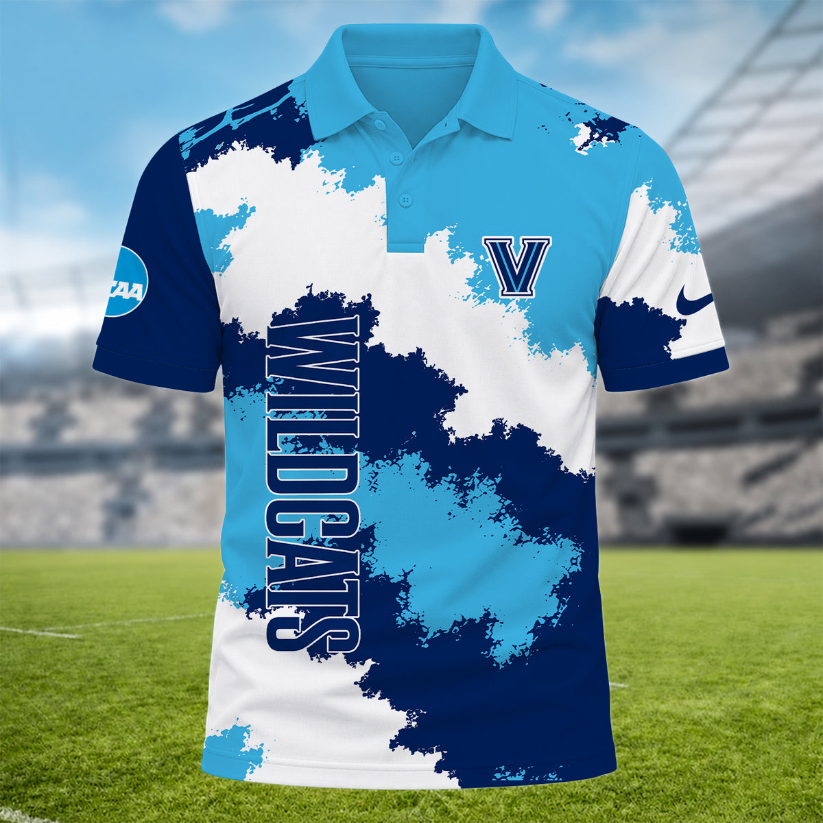 [BIG DEAL] PERSONALIZED UNI05 VIW VILLANOVA WILDCATS MULTICOLOR POLO SHIRT