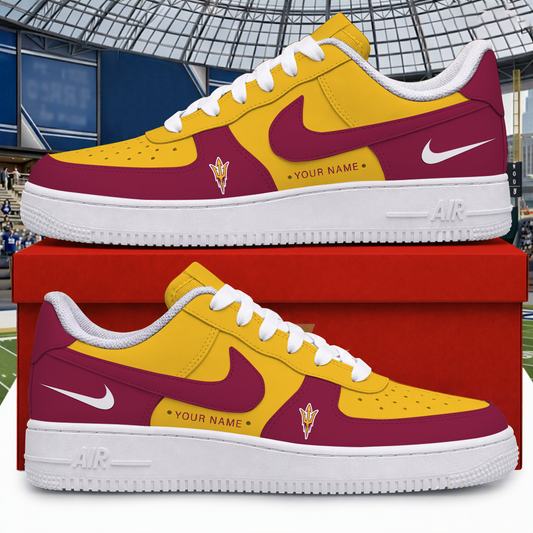 [BIG SALE] PERSONALIZED UNI06 ASS ARIZONA STATE SUN DEVILS AF1 SHOES