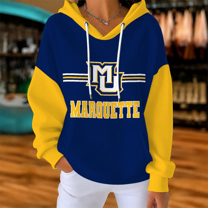[BIG DEAL] PERSONALIZED UNI06 MGE MARQUETTE GOLDEN EAGLES RIBBED HOODIE & SWEATSHIRT